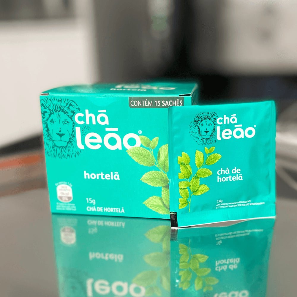 Kit 2 Chás Leão Fuze Hortelã com 15 sachês - e - dona