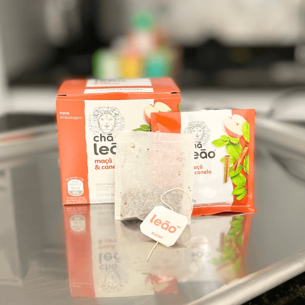 Kit 2 Chás Leão Maçã com Canela com 10 sachês - e - dona