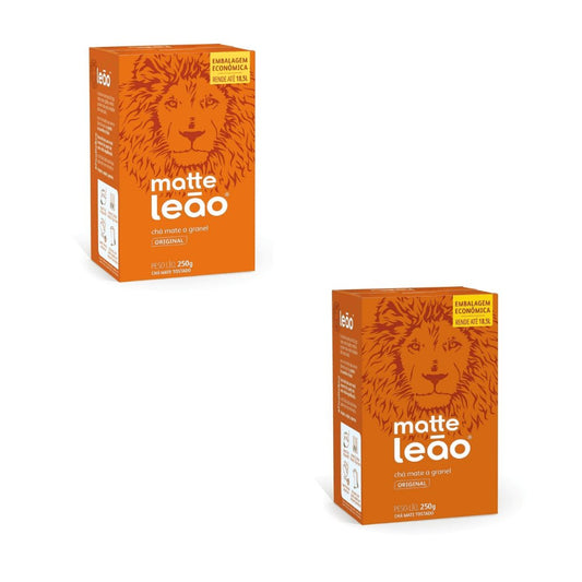 Kit 2 Chás Matte Leão Natural granel 250g - e - dona