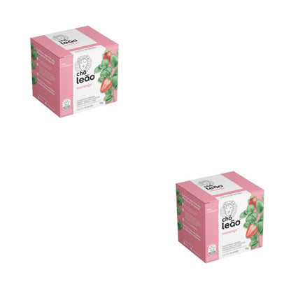 Kit 2 Chás Morango Leão com 10 sachês - e - dona