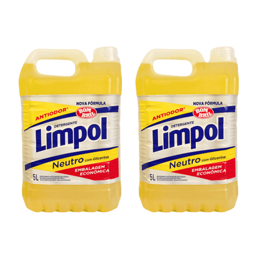 Kit 2 Detergentes Limpol Neutro 5 Litros Cada - e - dona
