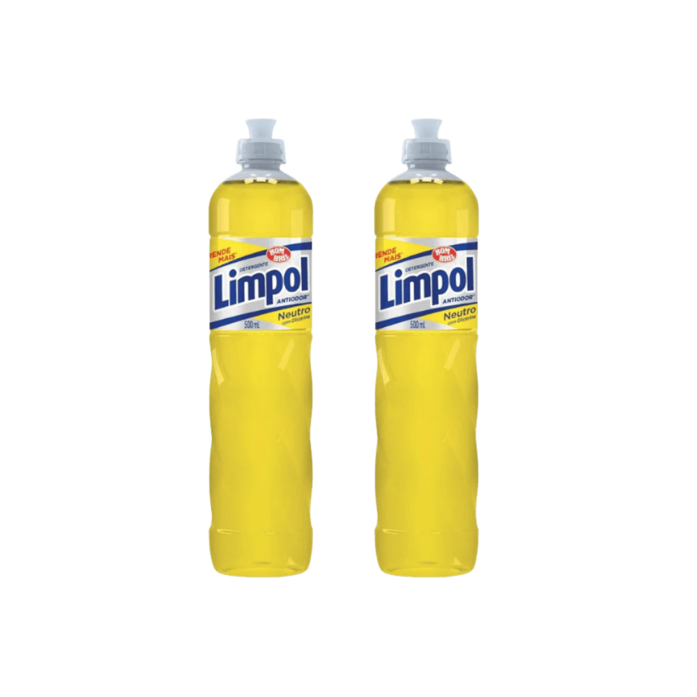 Kit 2 Detergentes Limpol Neutro 500ml Cada - e - dona