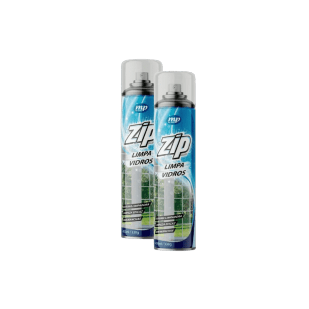 Kit 2 Limpa Vidro Spray 400ml Zip - e - dona