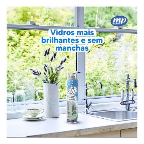 Kit 2 Limpa Vidro Spray 400ml Zip - e - dona