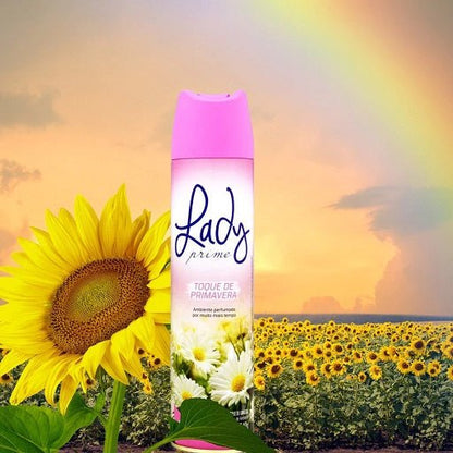 Kit 2 Odorizador Lady Prime Talco e Toque da Primavera 360ml Cada - e - dona