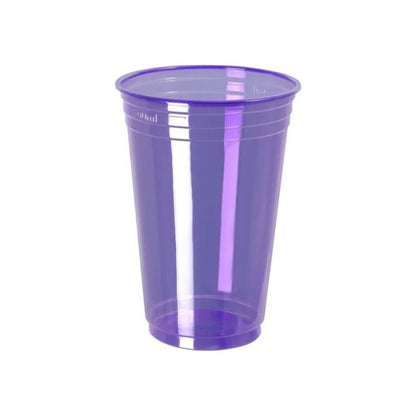 Kit 2 pacotes de Copo Neon Roxo 300ml Copaza com 50 unidades - e - dona