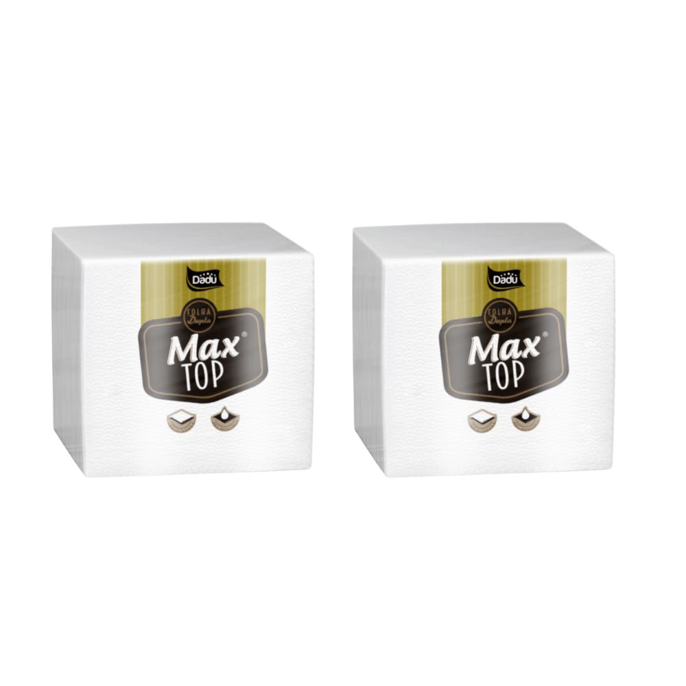 Kit 2 Pacotes de Guardanapo 32x33cm folha dupla Dadu Maxtop com 50 folhas - e - dona