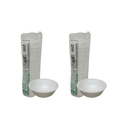 Kit 2 Pacotes de Pote de Isopor 200ml MR200 Ultratherm com 50 unidades - e - dona