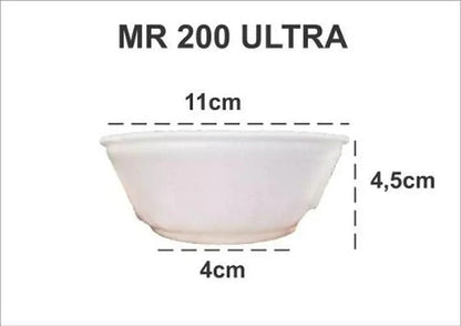 Kit 2 Pacotes de Pote de Isopor 200ml MR200 Ultratherm com 50 unidades - e - dona