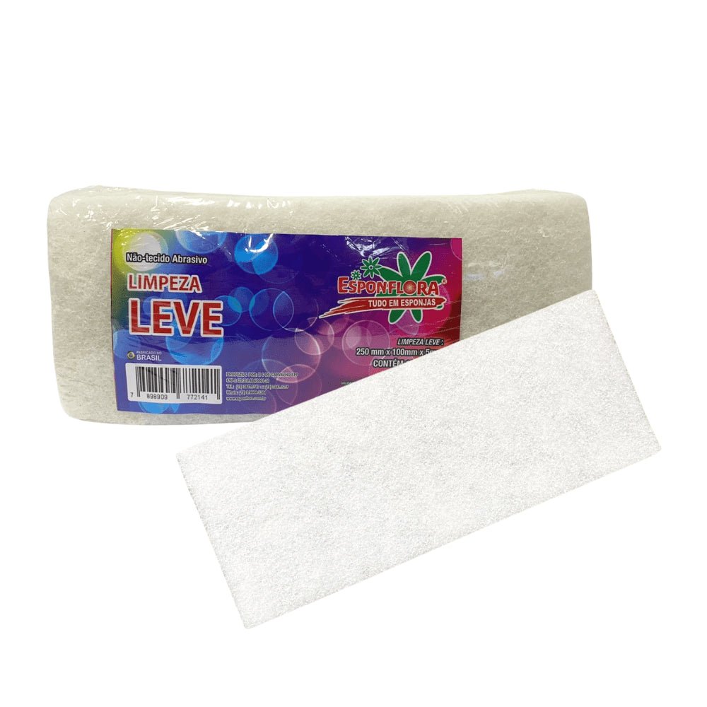 Kit 2 Pacotes Fibra de Limpeza Uso Leve Esponflora com 10 unidades - e - dona