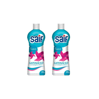 Kit 2 Saponáceos Cremoso 300g Suave Saif - e - dona