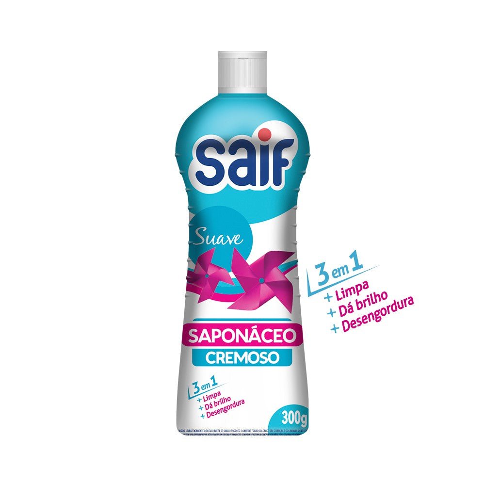 Kit 2 Saponáceos Cremoso 300g Suave Saif - e - dona