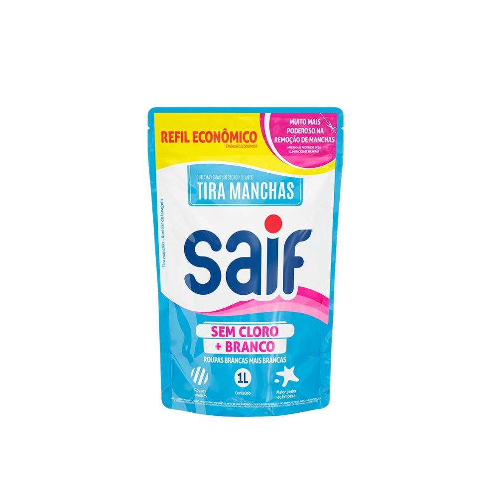 Kit 3 Alvejantes 500ml Mais Branco Saif - e - dona