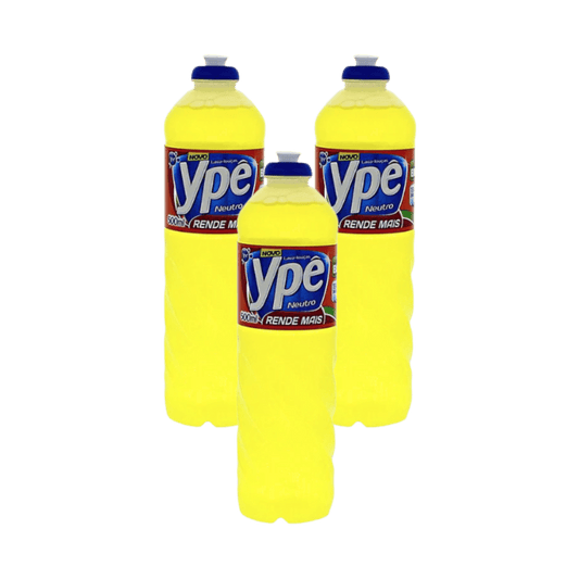 Kit 3 Detergentes Ypê Neutro 500ml Cada - e - dona