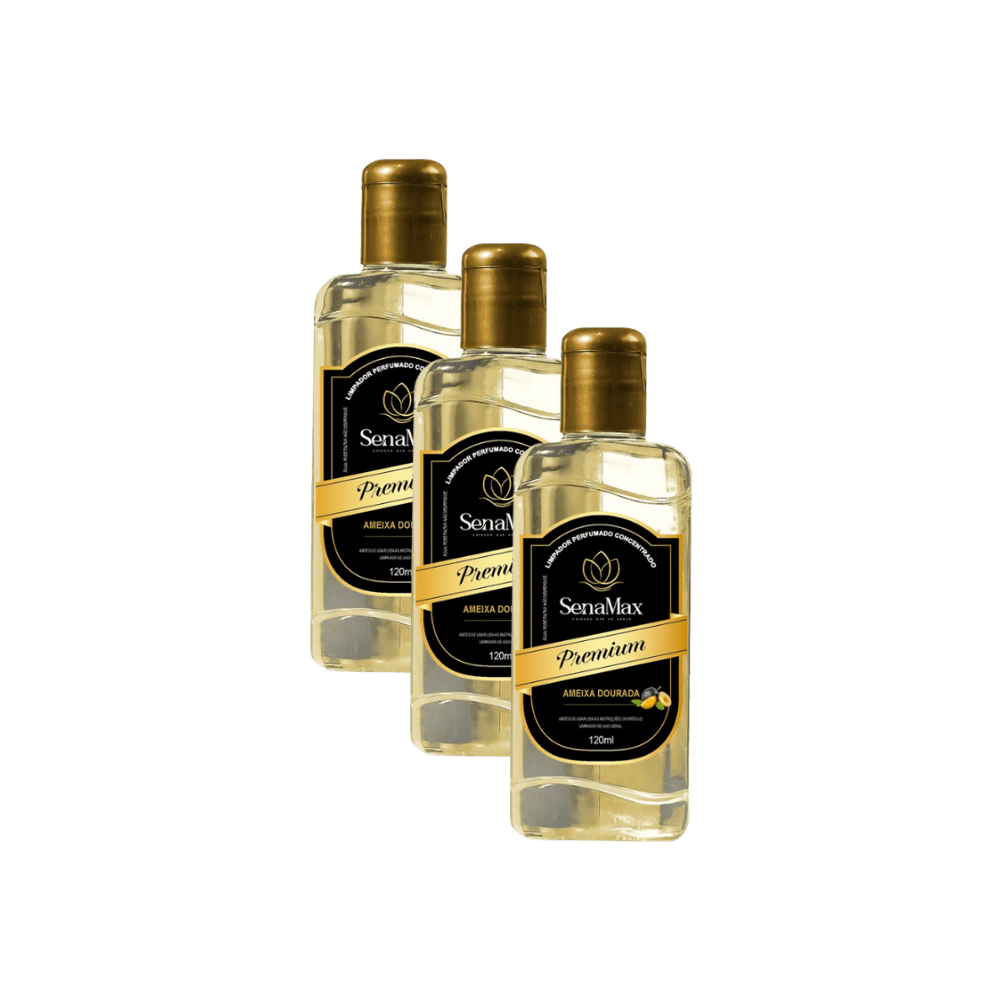Kit 3 Limpadores 120ml Cada Ameixa Dourada Senamax - e - dona