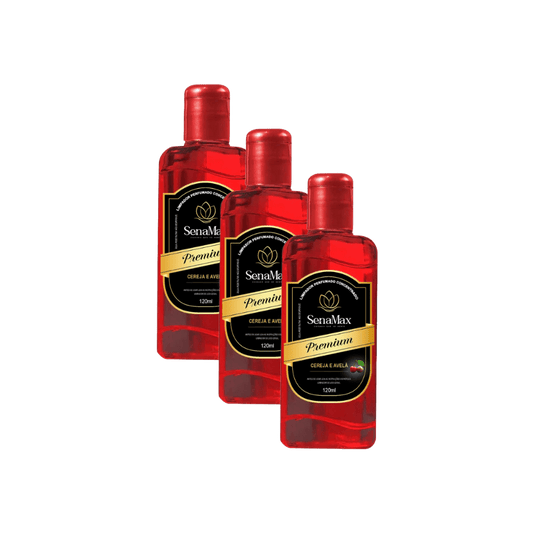 Kit 3 Limpadores 120ml Cada Cereja e Avelã Senamax - e - dona