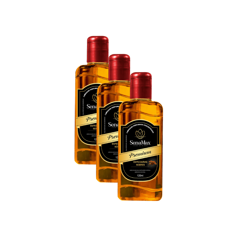 Kit 3 Limpadores 120ml Cada Especiarias Senamax - e - dona