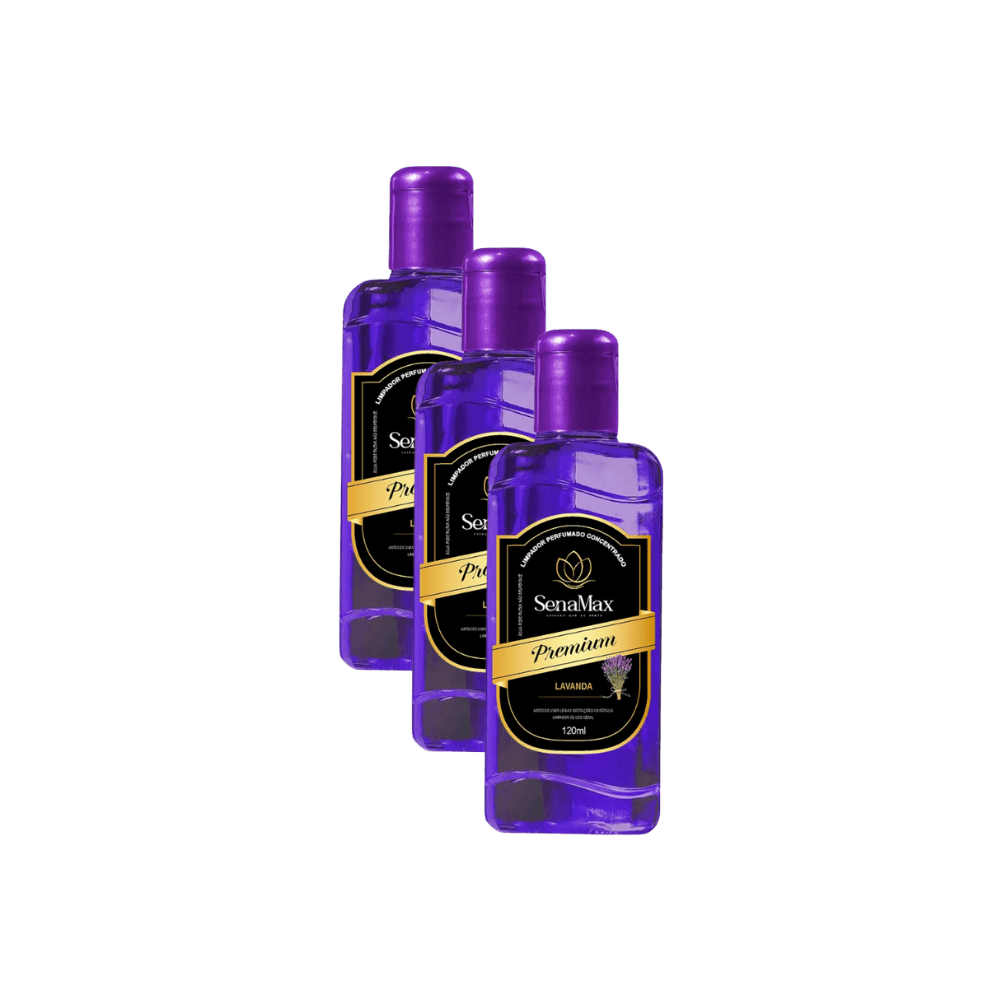 Kit 3 Limpadores 120ml Cada Lavanda Senamax - e - dona
