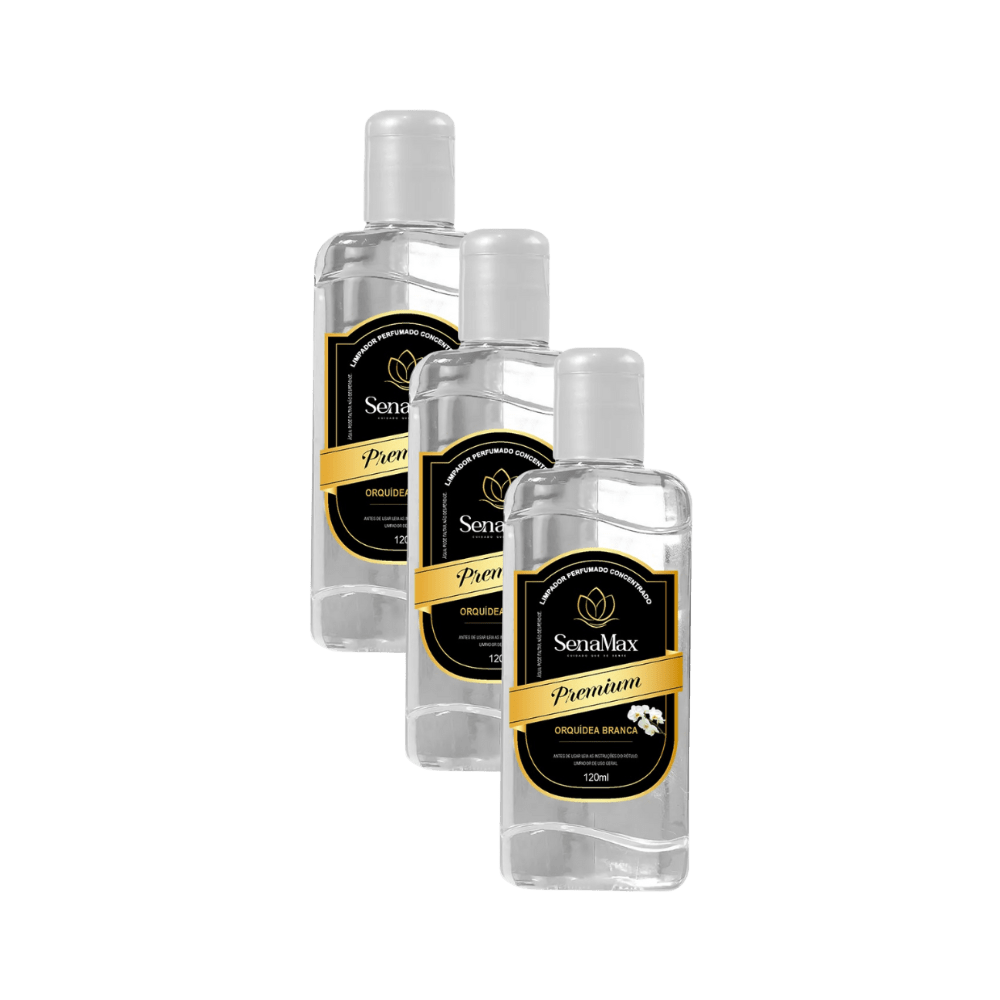 Kit 3 Limpadores 120ml Cada Orquídea Branca - e - dona