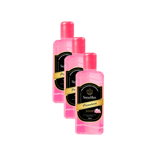 Kit 3 Limpadores 120ml Cada Talco Baby Senamax - e - dona