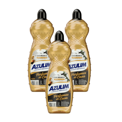 Kit 3 Limpadores Azulim 1 Litro Cada – Chá Branco - e - dona