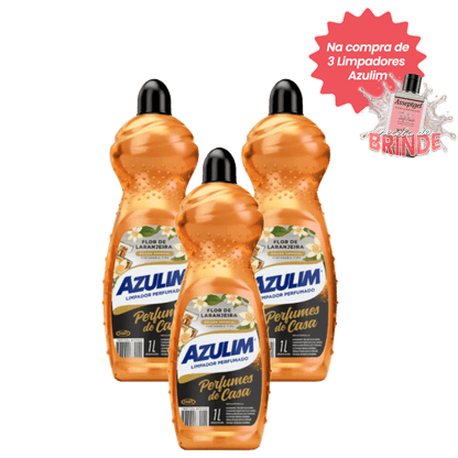 Kit 3 Limpadores Azulim 1 Litro Cada – Flor de Laranjeira - e - dona