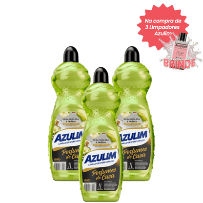 Kit 3 Limpadores Azulim 1 Litro Cada – Pera Inglesa & Frésia - e - dona
