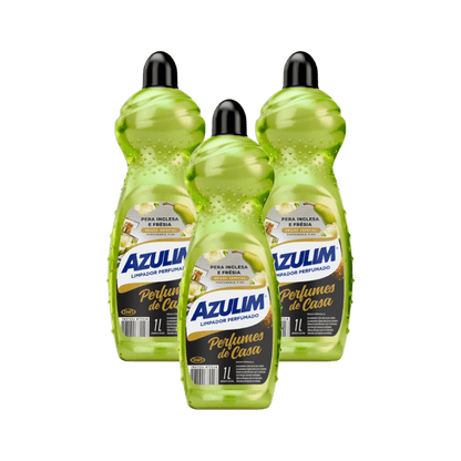 Kit 3 Limpadores Azulim 1 Litro Cada – Pera Inglesa & Frésia - e - dona