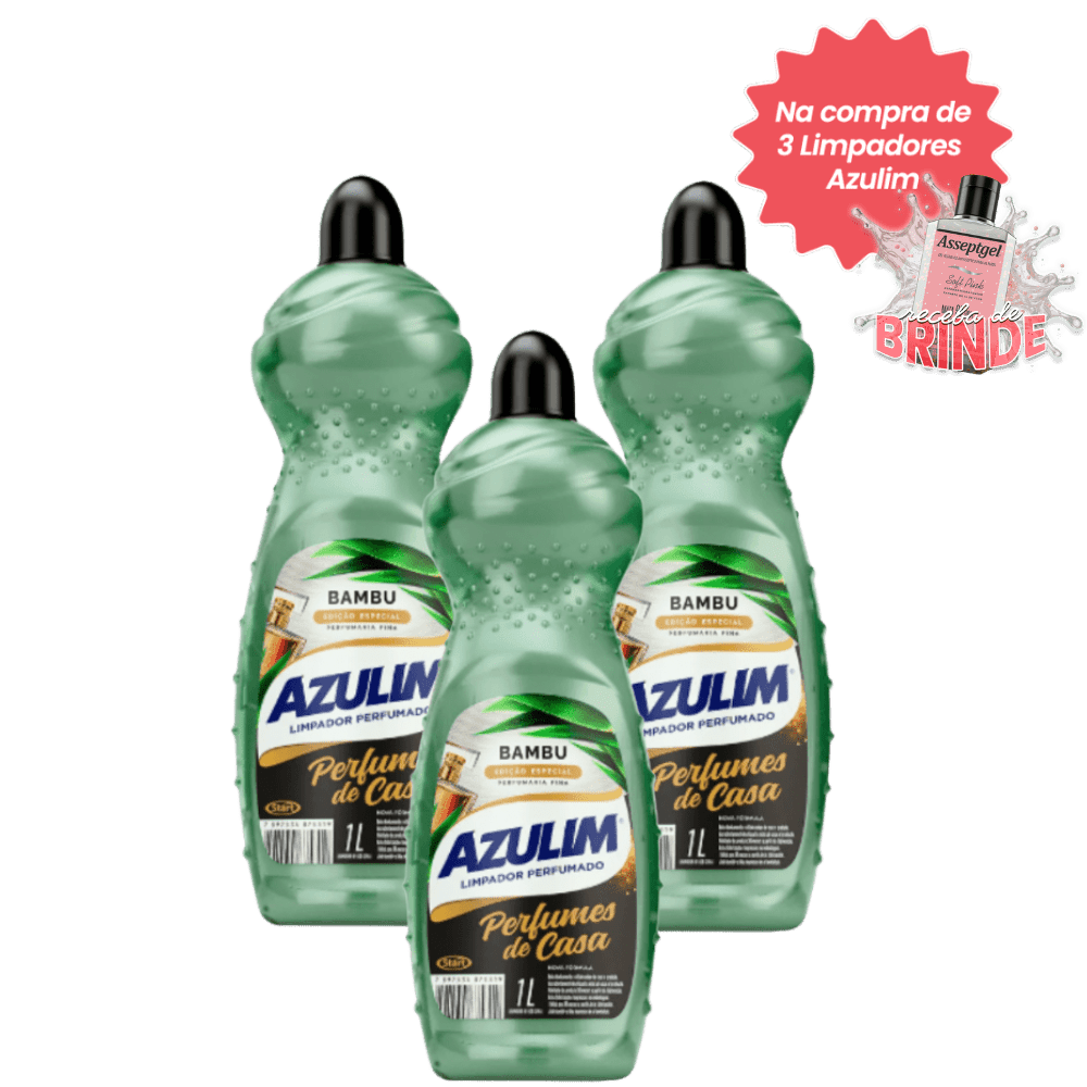 Kit 3 Limpadores Azulim 1L – Bambu - e - dona