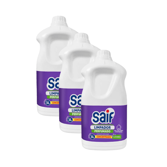 Kit 3 Limpadores Perfumados 3 Litros Saif Lavanda - e - dona