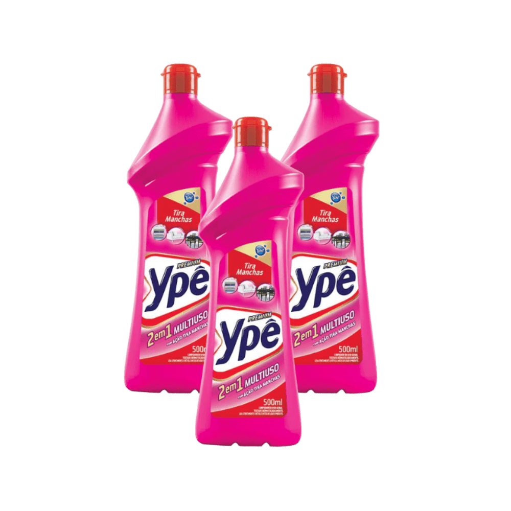 Kit 3 Multiusos Ypê Tira Manchas 500ml Cada - e - dona
