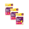Kit 3 Pacotes Palito de Picolé de Bambu Redondo Natural Com 100 Unidades