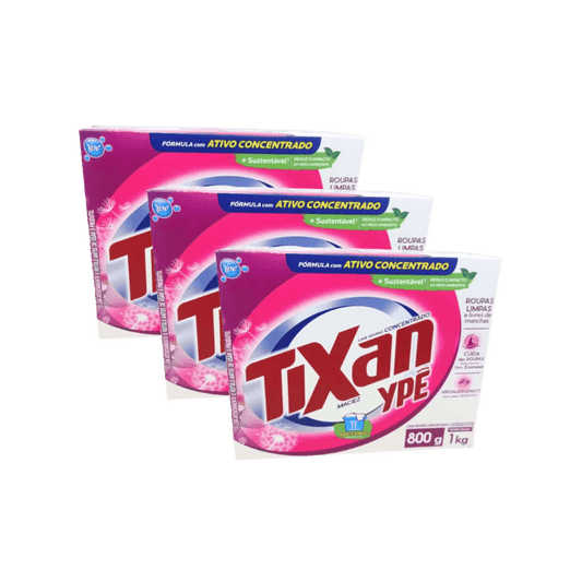 Kit 3 Sabões em Pó Tixan Maciez 800g Cada - e - dona