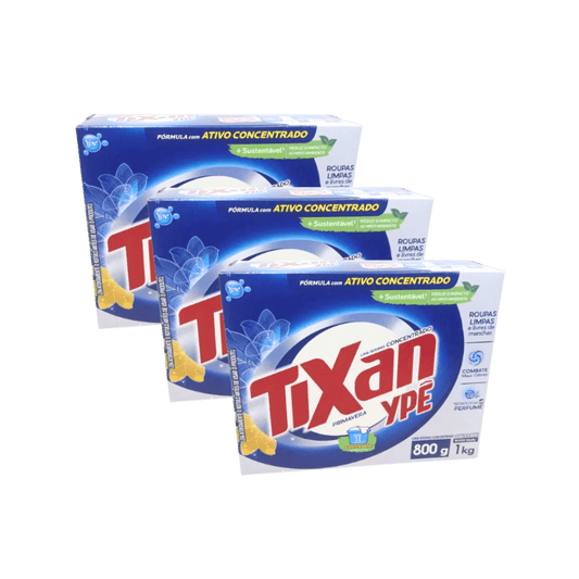Kit 3 Sabões em Pó Tixan Primavera 800g Cada - e - dona