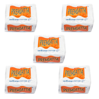 Kit 5 Pacotes de Guardanapo 20x18cm folha simples Premiatta com 100 folhas - e - dona
