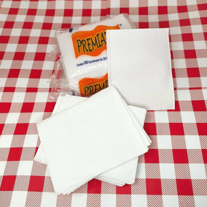 Kit 5 Pacotes de Guardanapo 20x18cm folha simples Premiatta com 100 folhas - e - dona