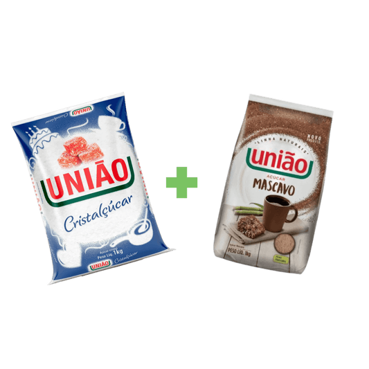 Kit Açúcar Mascavo + Cristal União 1kg - e - dona