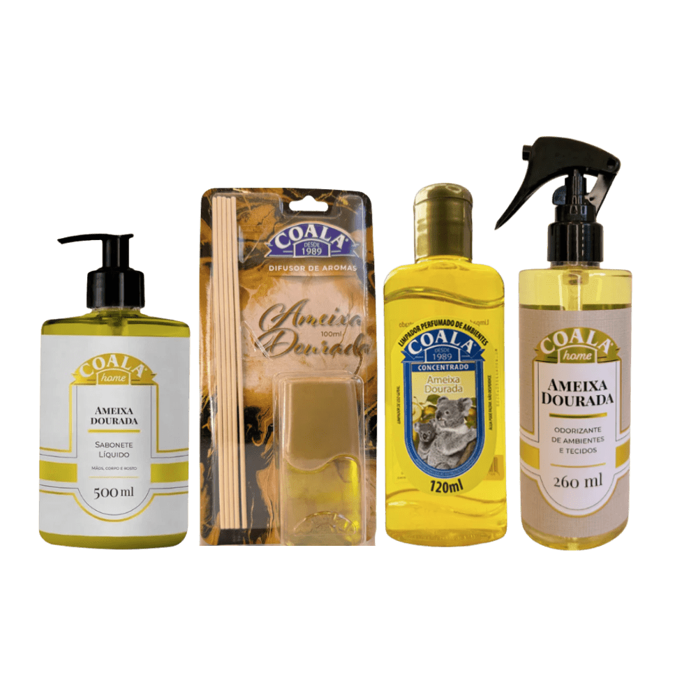 Kit Ameixa Dourada Coala - e - dona