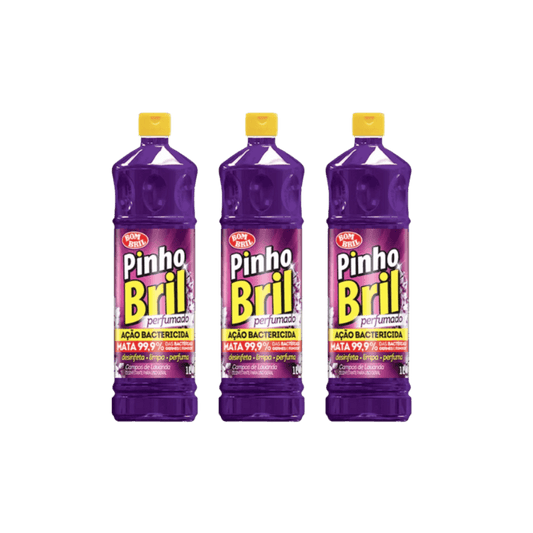 Kit c/ 3 Desinfetantes 500ml Lavanda Pinho Bril - e - dona