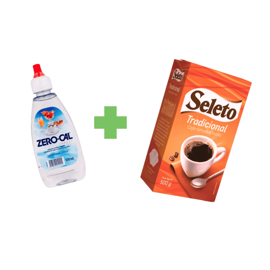 Kit Café Seleto + Adoçante 100ml Sacarina - e - dona