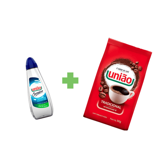 Kit Café União + Adoçante Líquido União Sucralose - e - dona
