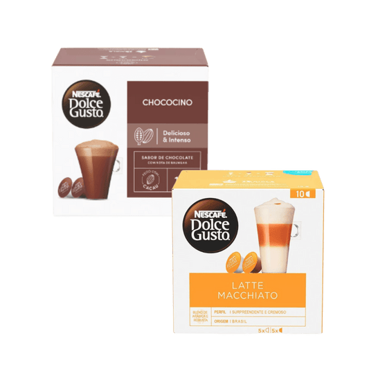 Kit Cápsulas Dolce Gusto Chococino + Latte Macchiato - e - dona