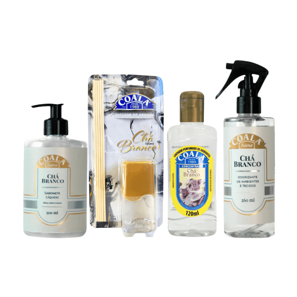 Kit Chá Branco Coala - e - dona
