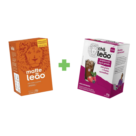 Kit Chá Leão Original + Chá Gelado - e - dona