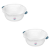 Kit com 2 Bacias 8,6L Sanremo Cristal