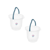 Kit com 2 Baldes 8,5L Sanremo Cristal