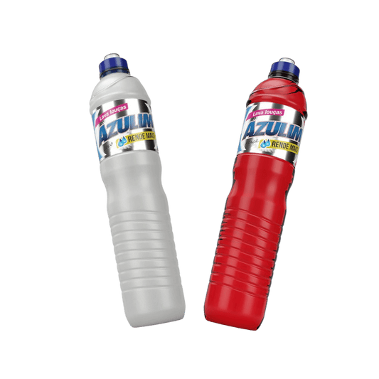 Kit com 2 Detergentes Coco e Maçã 500ml Azulim - e - dona