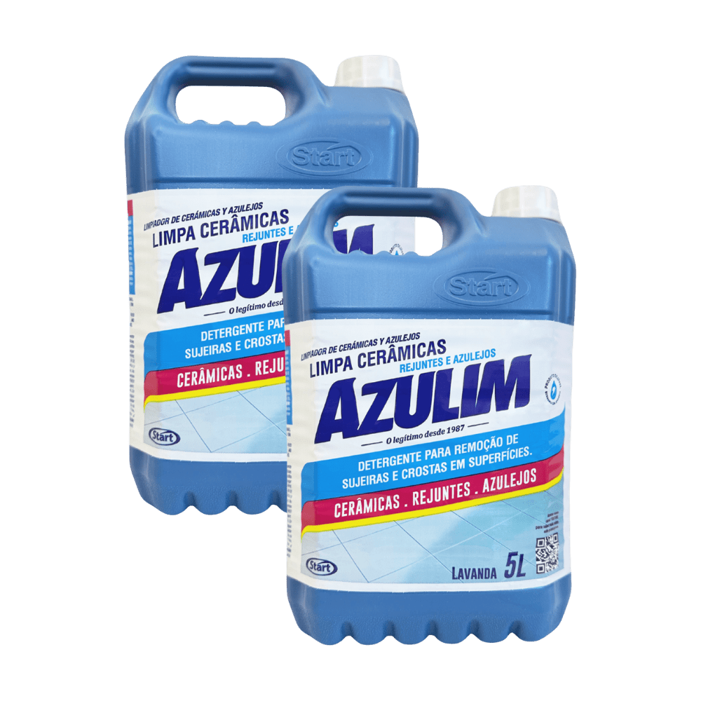 Kit com 2 Limpa Azulejo e Rejunte 5 Litros Cada Lavanda Azulim - e - dona