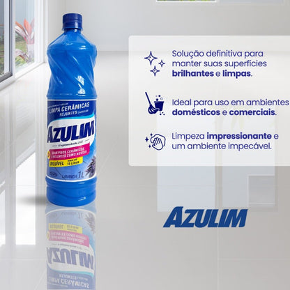 Kit com 2 Limpa Cerâmica Lavanda Azulim 1 litro - e - dona