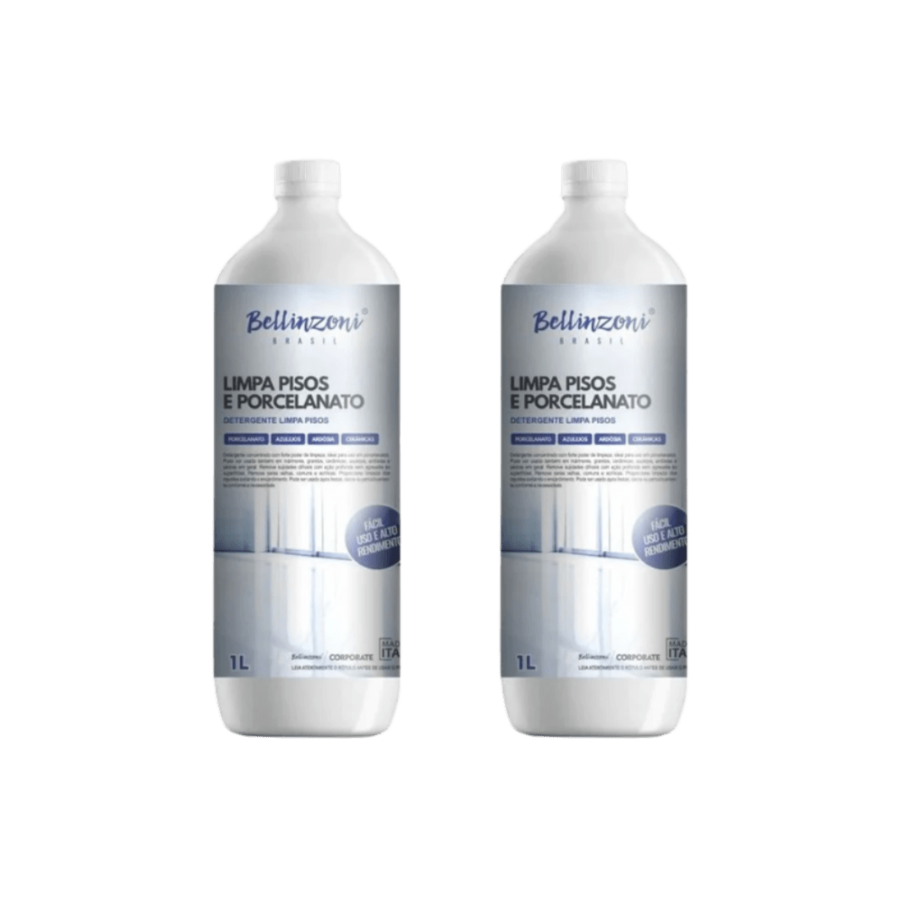 Kit com 2 Limpa Pisos e Porcelanato 1L Bellinzoni - e - dona